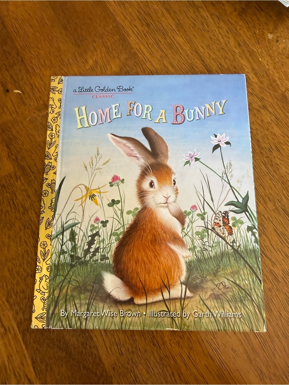 Home for a Bunny Little Golden Book - Blue & Brown Illustrated Cover